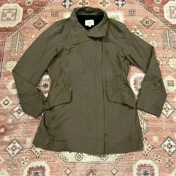 LOFT Army Green Utility Jacket - Picture 1 of 5